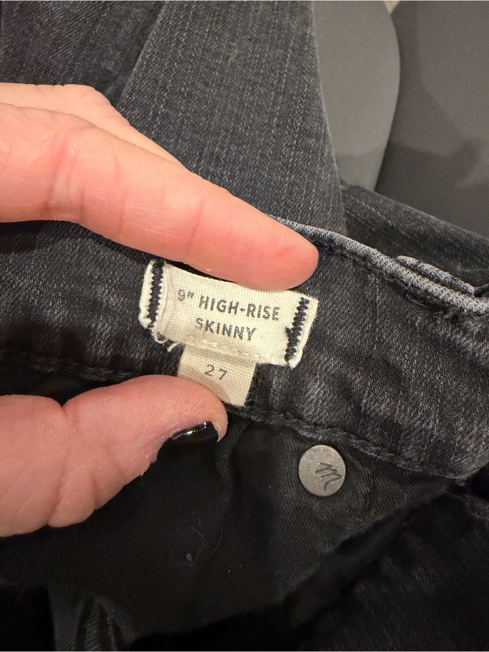 Madewell High Rise Gray Jeans - Picture 4 of 4